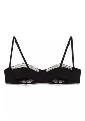 Kiki de Montparnasse lace inset balconette bikini top - Black