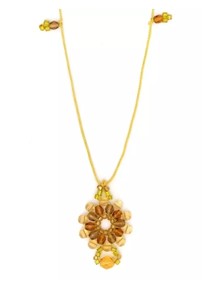 Amir Slama Bijoux beaded detail necklace - Yellow
