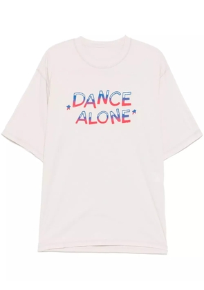 Undercover slogan-print t-shirt - Neutrals