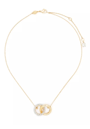 Swarovski Dextera crystal-embellished interlinked necklace - Gold