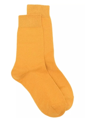 Liska cashmere ankle socks - Yellow