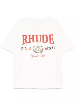 RHUDE graphic-print T-shirt - White