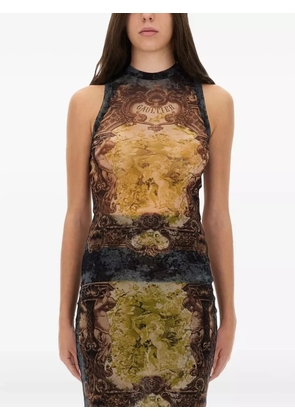 Jean Paul Gaultier printed-design sleeveless top - Neutrals