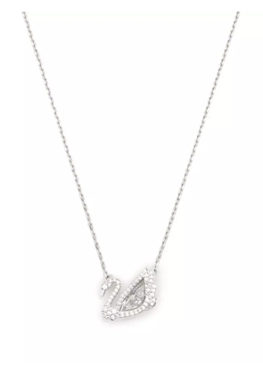 Swarovski crystal-embellished logo pendant chain - Silver