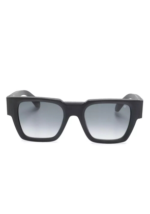 Philipp Plein Eyewear logo-plaque square-frame sunglasses - Black