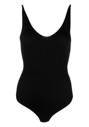 RXQUETTE shimmering ribbed bodysuit - Black