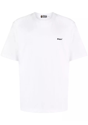 A BATHING APE® logo-patch cotton T-shirt - White