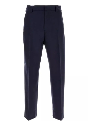 Zegna straight-leg wool trousers - Blue