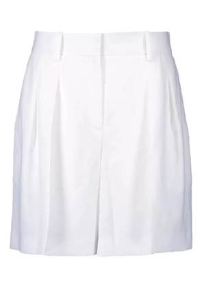 Michael Kors Collection pleated shorts - White