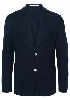 Eleventy honeycomb-knit cotton blazer - Blue