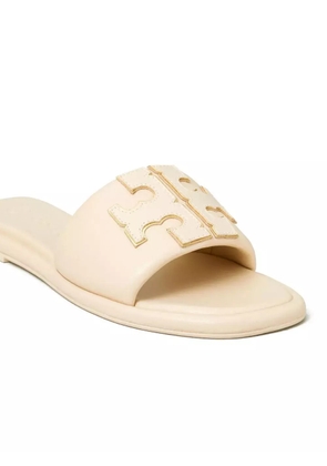 Tory Burch Double T Sport slides - Neutrals