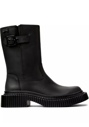 Camper Pix Berlin buckle-fastening leather boots - Black