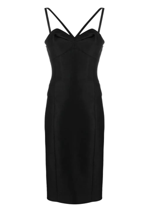 Versace halterneck bustier midi dress - Black