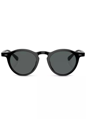 Oliver Peoples square-cut round-frame sunglasses - Black