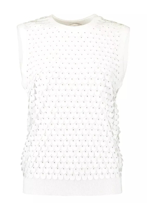 Michael Kors Collection sequin-embellished sleeveless top - White