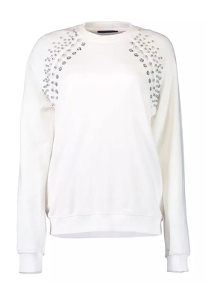 LE SUPERBE crystal-embellished sweatshirt - White