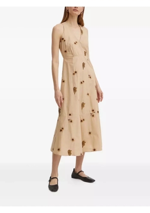 TWINSET animal-print midi dress - Neutrals