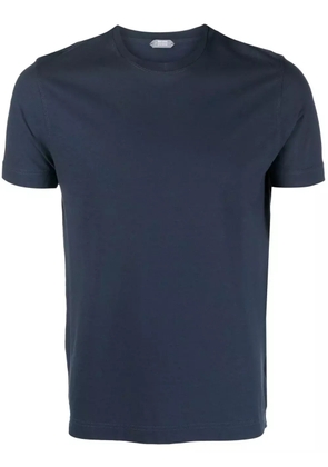 Zanone crew-neck cotton T-shirt - Blue