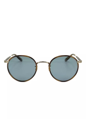 Garrett Leight round-frame sunglasses - Brown