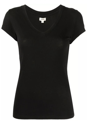 L'Agence v-neck T-shirt - Black
