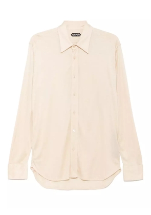 TOM FORD sheer silk shirt - Neutrals