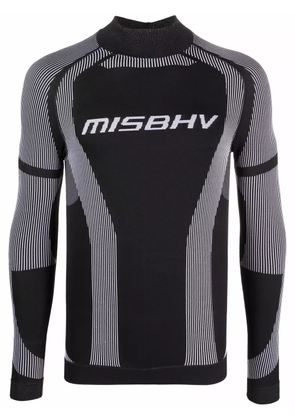 MISBHV logo-print long-sleeved top - Black