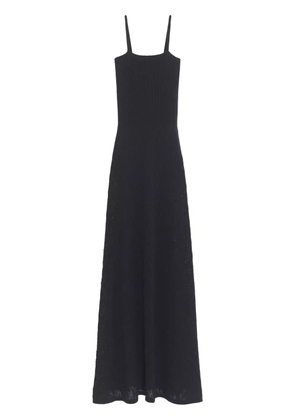 Barrie knitted cashmere lace dress - Black