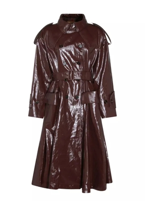 Chloé belted buttoned coat - Purple