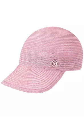 Maison Michel Tiger interwoven cap - Pink