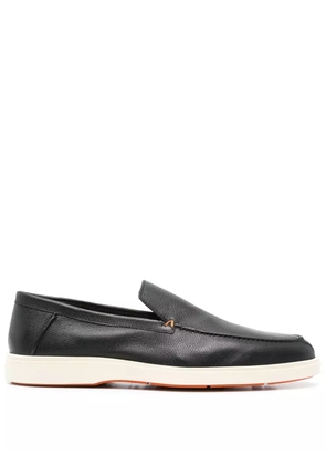 Santoni leather loafers - Black