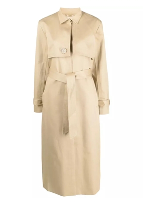 DESTREE Rudolf belted trench coat - Neutrals