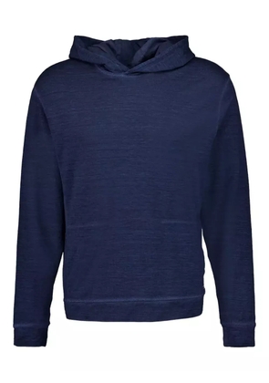 120% Lino linen-blend hoodie - Blue
