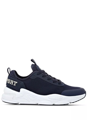 Plein Sport logo-lettering mesh sneakers - Blue