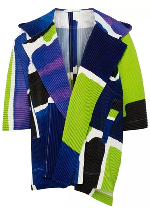 Homme Plissé Issey Miyake Landscape plissé-effect jacket - Blue