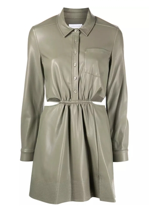 Simkhai faux-leather cut-out dress - Green