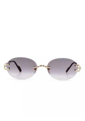 Cartier Eyewear rimless sunglasses - Gold