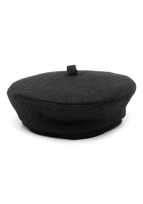 Ruslan Baginskiy logo-embroidered bakerboy hat - Black