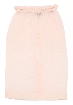 Simone Rocha ruffle-waisted skirt - Orange