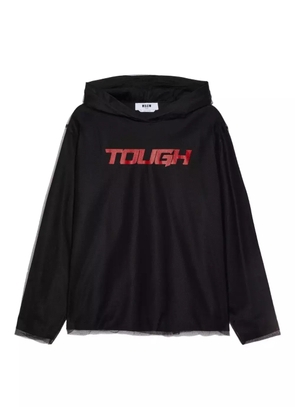 MSGM long-sleeve hoodie - Black