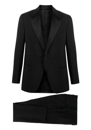 Caruso two-piece tailored suit - Black