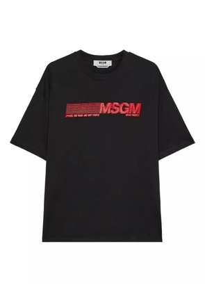 MSGM logo-detail T-shirt - Black
