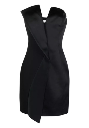 Genny strapless panelled minidress - Black