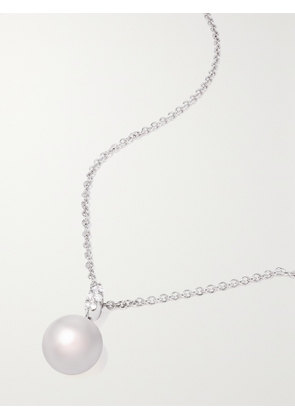 Mikimoto - 18-karat White Gold, Pearl And Diamond Necklace - One size