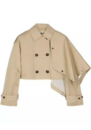 Ports 1961 Asymmetric Trench jacket - Neutrals