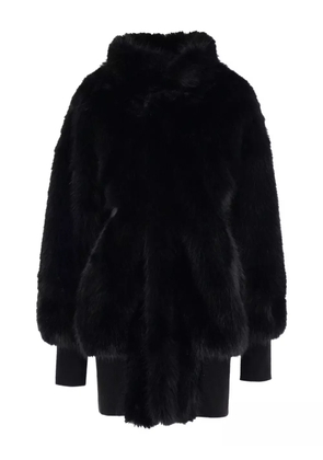 Vaquera faux-fur leather coat - Black