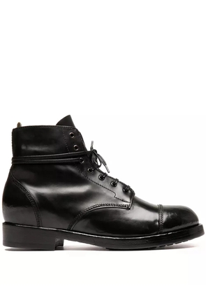 Officine Creative leather lace-up boots - Black