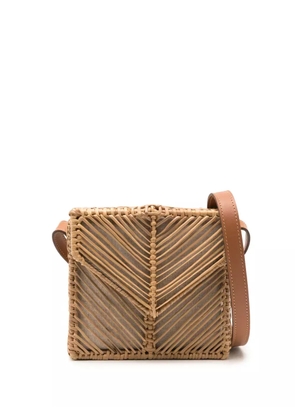 Lenny Niemeyer raffia shoulder bag - Brown