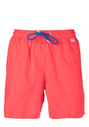 MC2 Saint Barth logo-patch drawstring swim shorts - Red