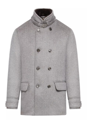 Moorer double-breasted wool coat - Grey