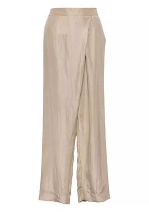 Shanshan Ruan silk trousers - Neutrals